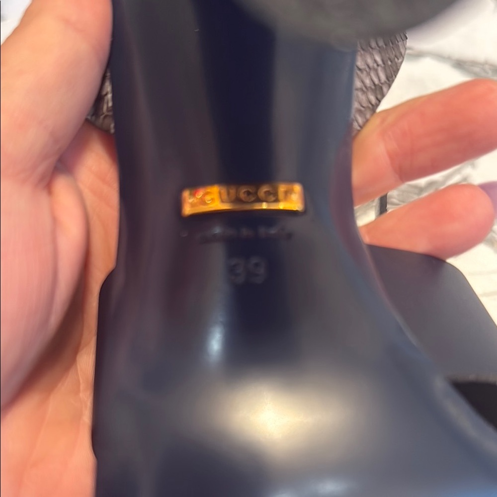 Gucci Stacked Python Leather Candy Heel... - Picture 10 of 16